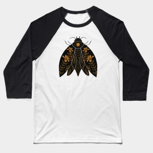 Dark Omens Moth - Black Baseball T-Shirt